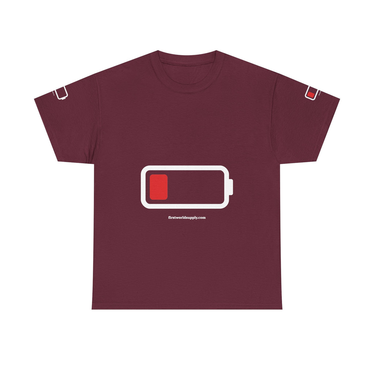 Low Battery Tee — Running on 1%