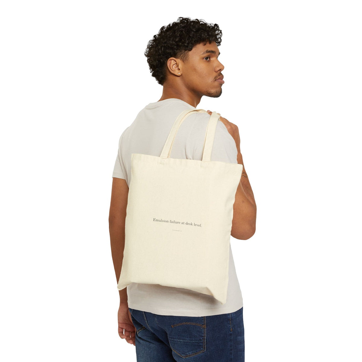 First World Supply Co. Tote — Emulsion Failure at Desk Level