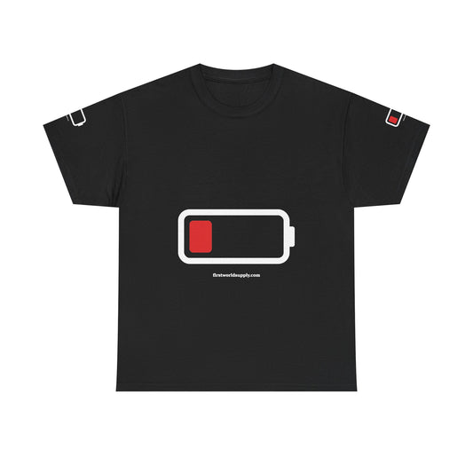 Low Battery Tee — Running on 1%