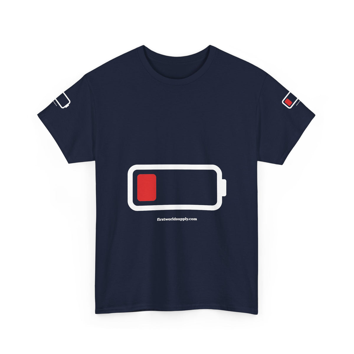 Low Battery Tee — Running on 1%