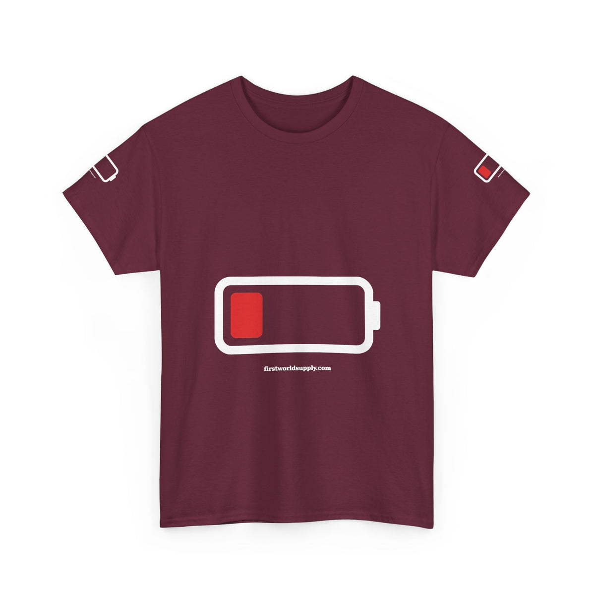Low Battery Tee — Running on 1%