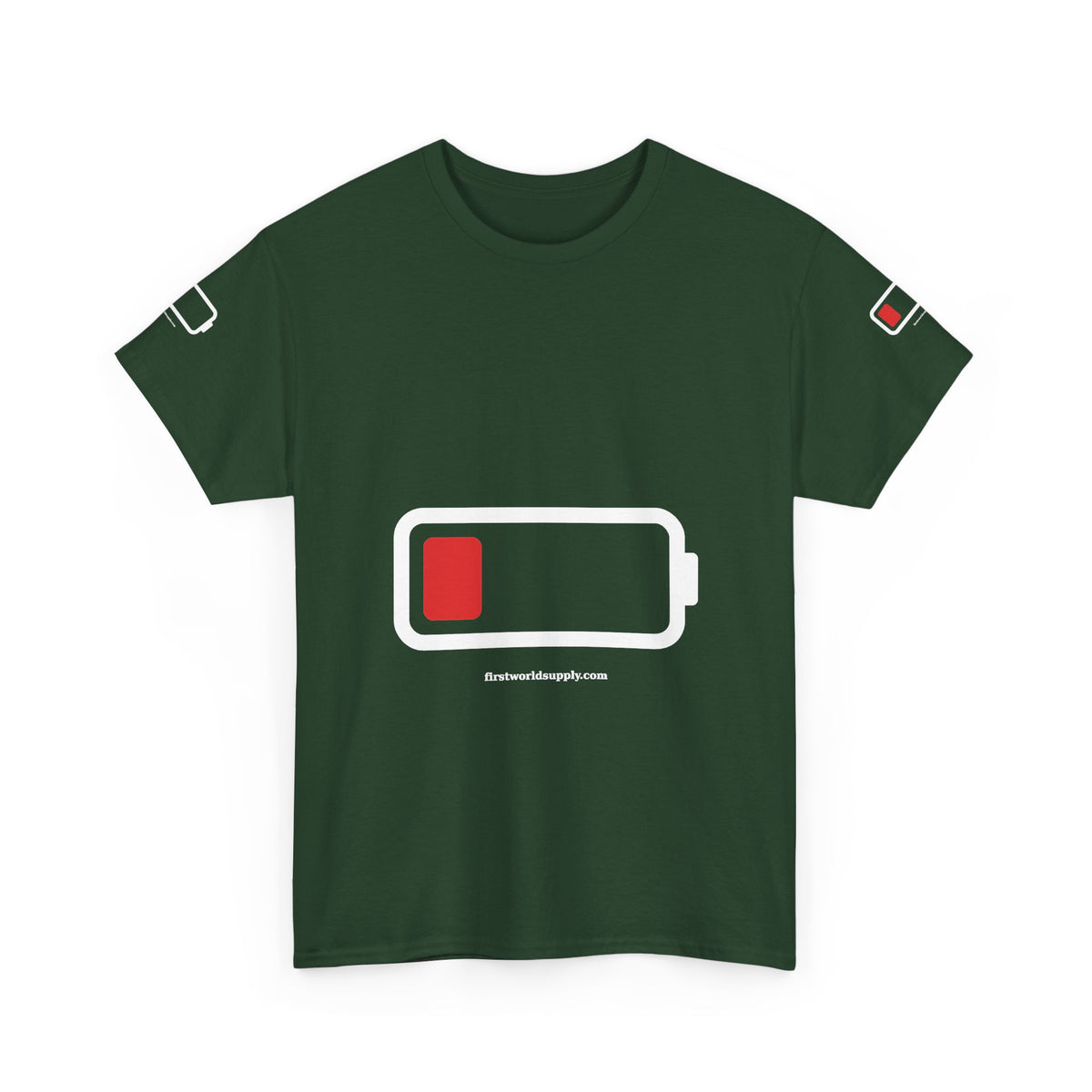Low Battery Tee — Running on 1%