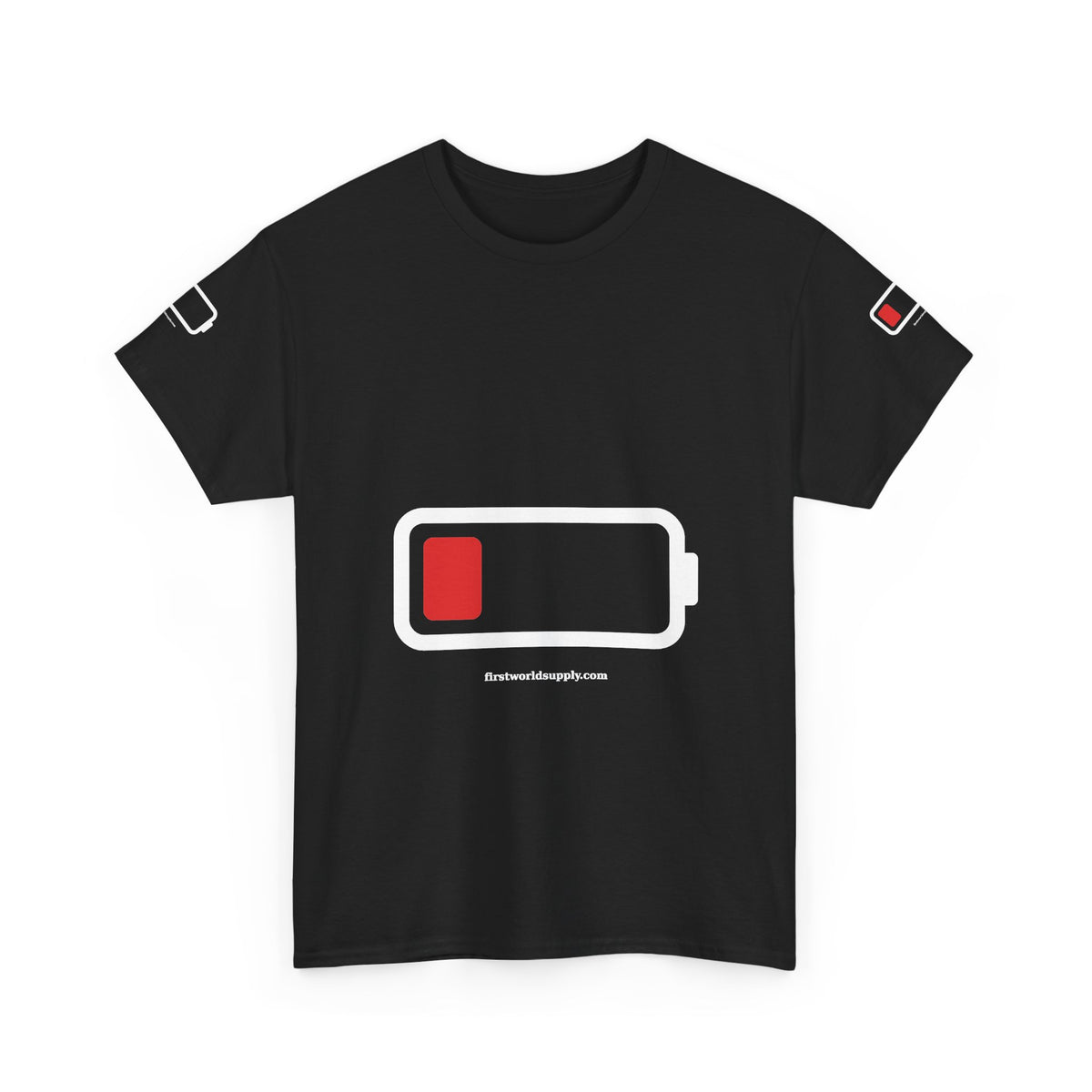 Low Battery Tee — Running on 1%