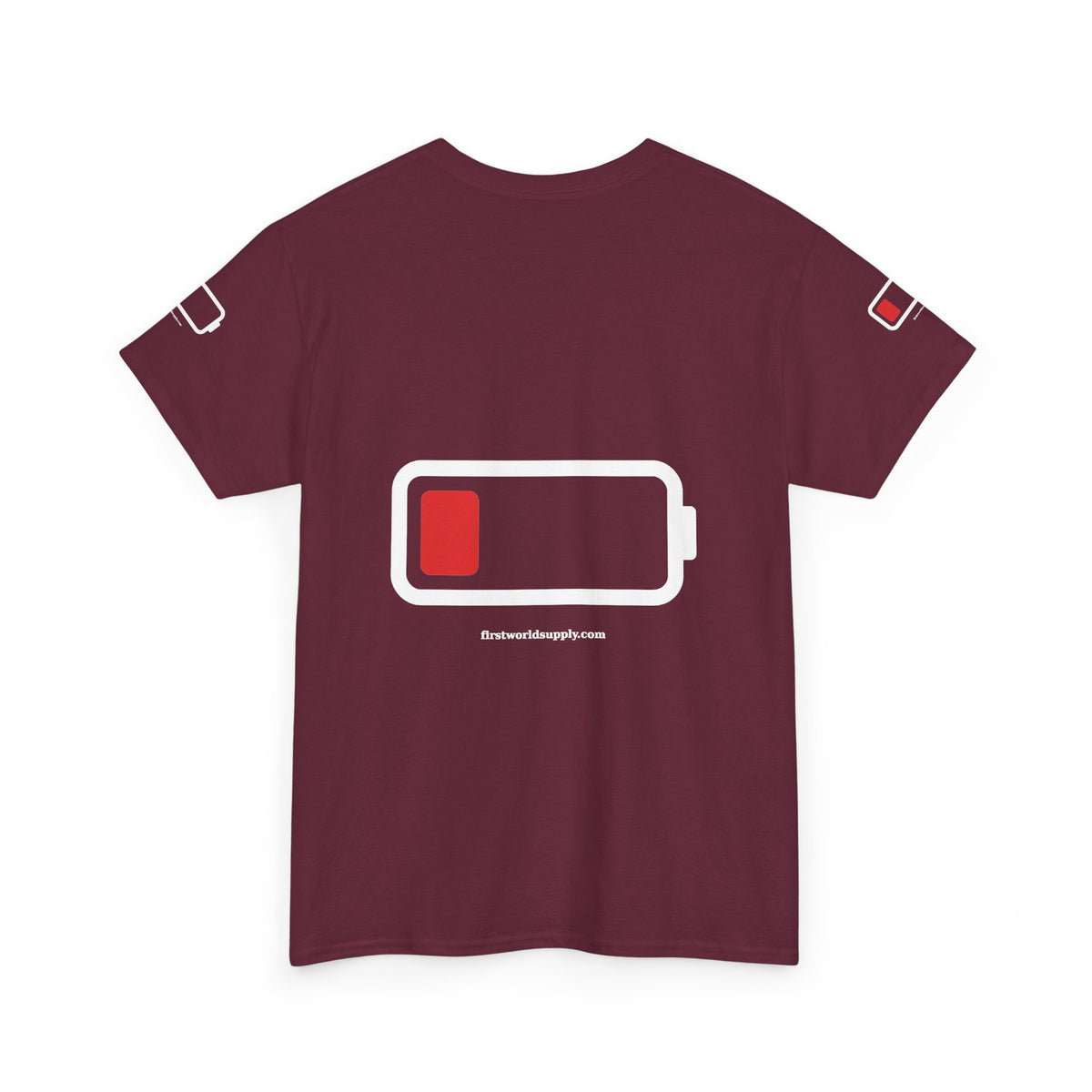 Low Battery Tee — Running on 1%